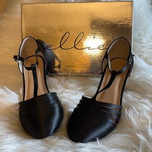 Ellie Lucille 2.5” Heel Satin T-strap Dance Shoe